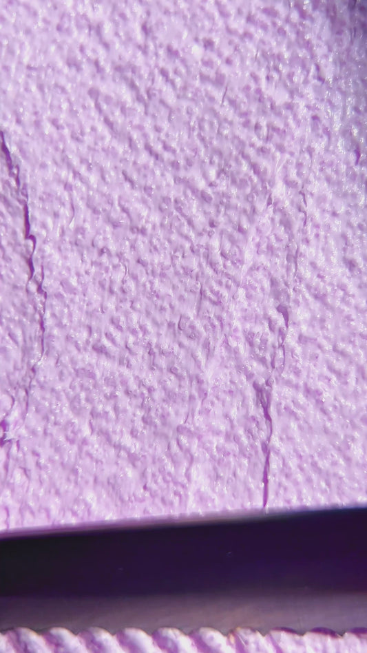 ube batter sweetener scrub